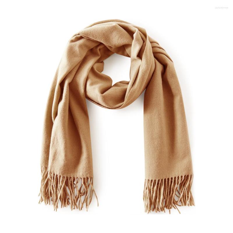 

Scarves Metersbonwe Women's Solid Clor Scarf Winter Soft Skin Friendly Warm Female Scarfs Long Tassel Go With Everything Fashion