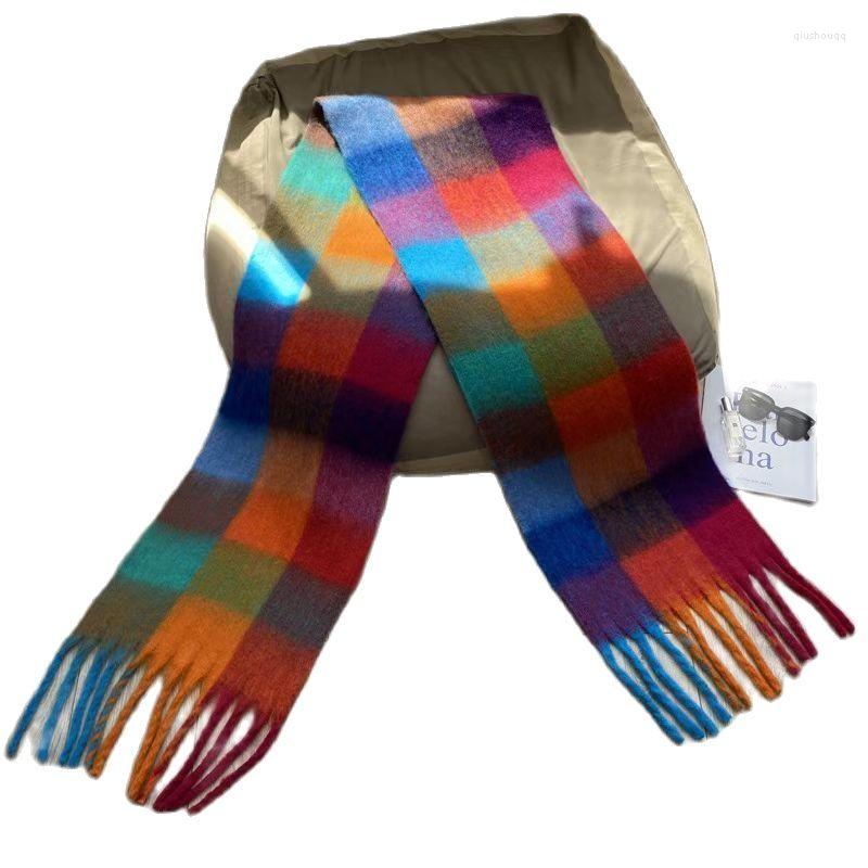 

Scarves Autumn/Winter 2023 Cashmere Scarf For Men And Women Women's Tassel Headscarf Jacquard Square C
