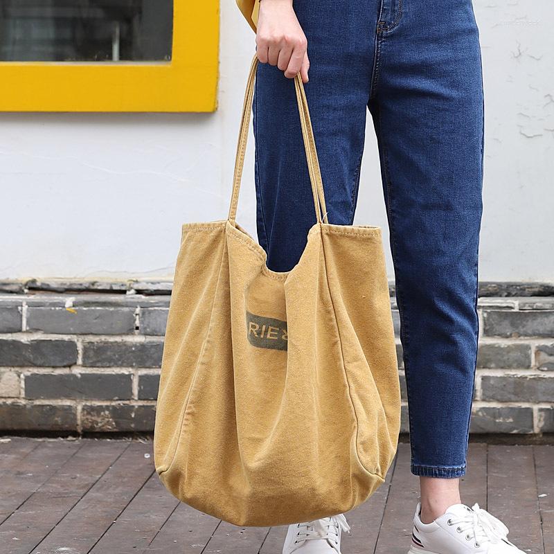

Evening Bags Women's Large-capacity Canvas Bag Messenger 2023 Letter Handbag Casual Literary Shoulder Street Trend Fashionable, Black