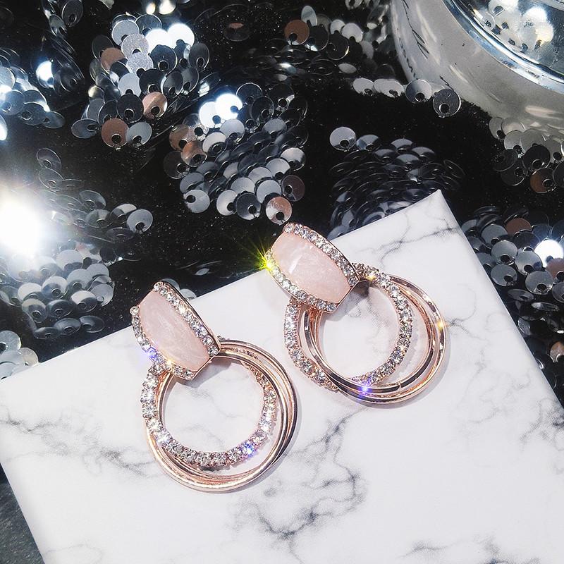 

Stud Earrings Classic Acrylic Women Circle Fashion Jewelry Womens Accessories