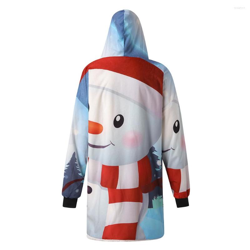 

Men's Hoodies Cute Santa Claus 3D Print Sweatshirt 2023 Winter Ticken Warm Long Men Outfit -4XL Chaqueta De Los Hombres, White
