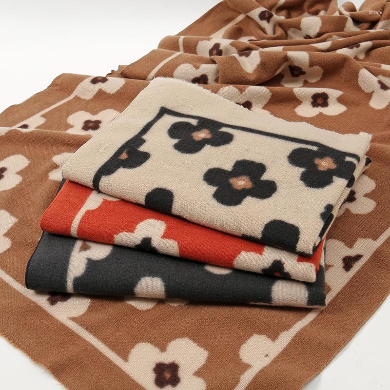 

Scarves Luxury Women Scarf Winter Warm Long Lady Fringed Shawl Wrap Cashmere Like Pashmina Bandana For Ladies Echarpe Girls Gift