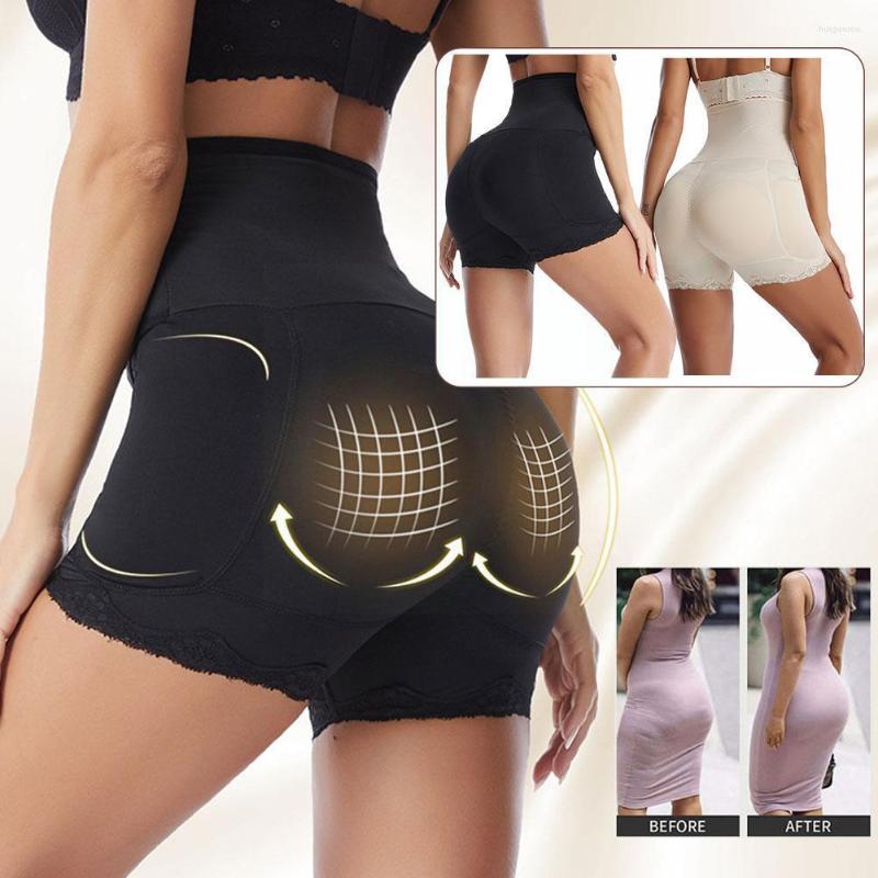 

Women' Shapers High Waist Trainer Lace Panties Women Body Shaper Sponge Modeling BuShapewear Slimming Control Underwear Tummy Lifter Co, Black