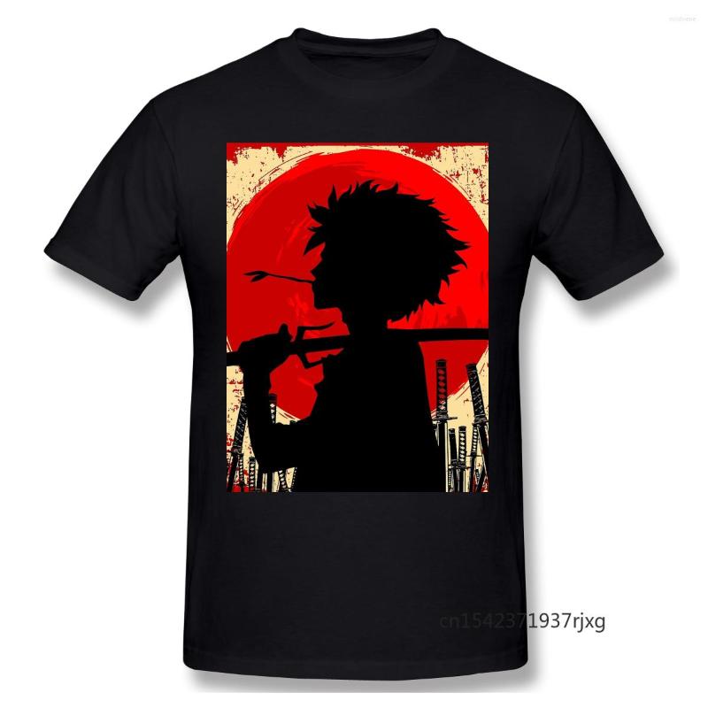

Men's T Shirts Funny Tops Samurai Sunset Mugen Creative Tees Men T-Shirts Harajuku TShirt Oversized Daily Four Seasons Casual, Black