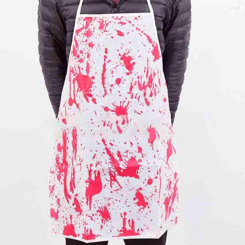 

Berets Blood Apron Simple Cosplay Dress-up Scary Outfit Male Butcher Bloodstain Festival Props For Outdoor