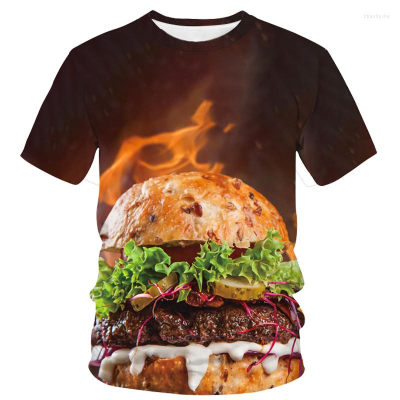 

Men's T Shirts Summer Cool Shirt For Men Everyday Food French Fries Pattern 3D Printing Boy's T-shirt Casual Short-sleeved Funny Top, Ycn28-a2