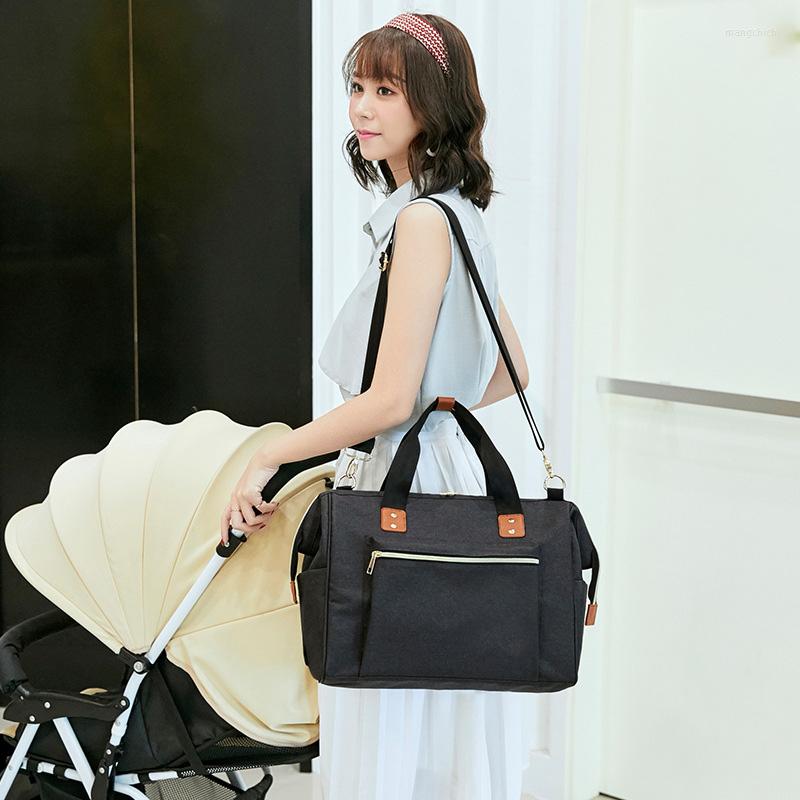 

Evening Bags Crossbody Mummy Bag Maternity Nappy Shoulder Large Capacity Baby Care Travel Handbag Waterproof Nursing, Black