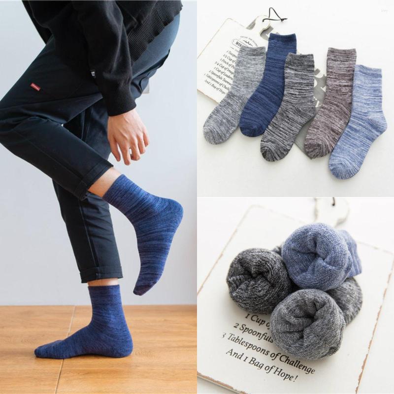 

Men's Socks Autumn And Winter Stocks Style Thick Warm Wool Ring Retro, Random color