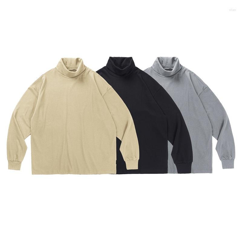 

Men' Sweaters Rainbowtouches Men' Sweater Street Wear Solid Color Fashion Turtleneck Oversize Pullover Vintage Couples Mens, Black