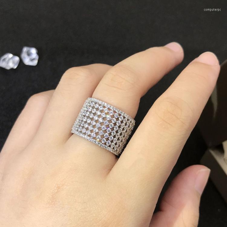 

Wedding Rings CAOSHI High-quality Finger Ring Female Party Accessories With Dazzling Zirconia Fashion Design Jewelry For Engagement Ceremony