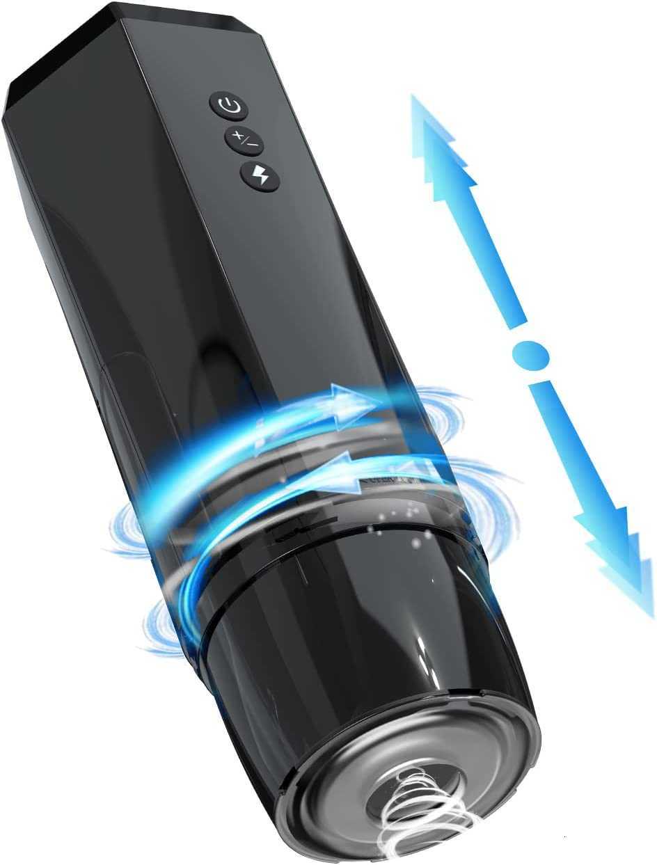 Onismo Automatic Male Masturbator Men's Pocket Pussy with 7 Powerful Thrusting Rotating Modes Hands Free Stroking Toy Pleasure-image-833180232
