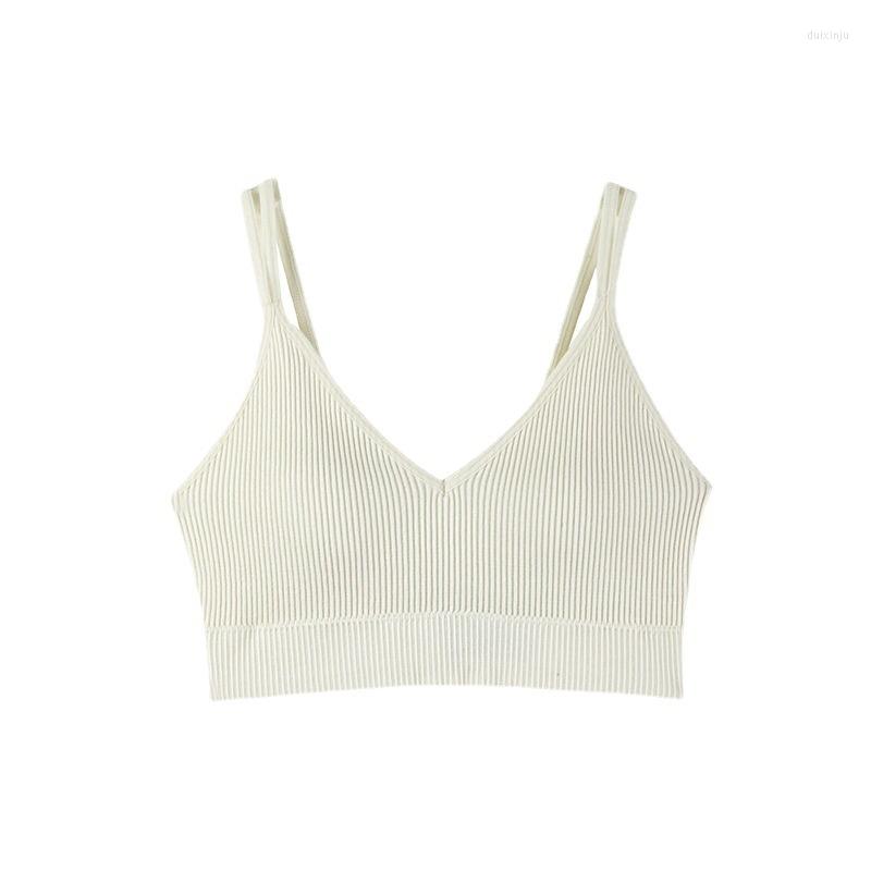 

Camisoles & Tanks Ribbed Tank Top Camisole Black And White Stripes Clothing Beautiful Back Bandeau Streetwear Sleeveless Breathable