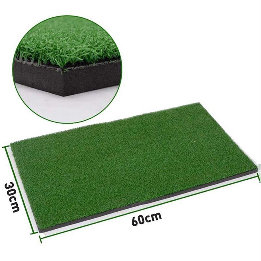 

Golf Training Aids Indoor Practice Grass Mat Backyard Hitting Pad With Tee Outdoor Mini Accessories244P