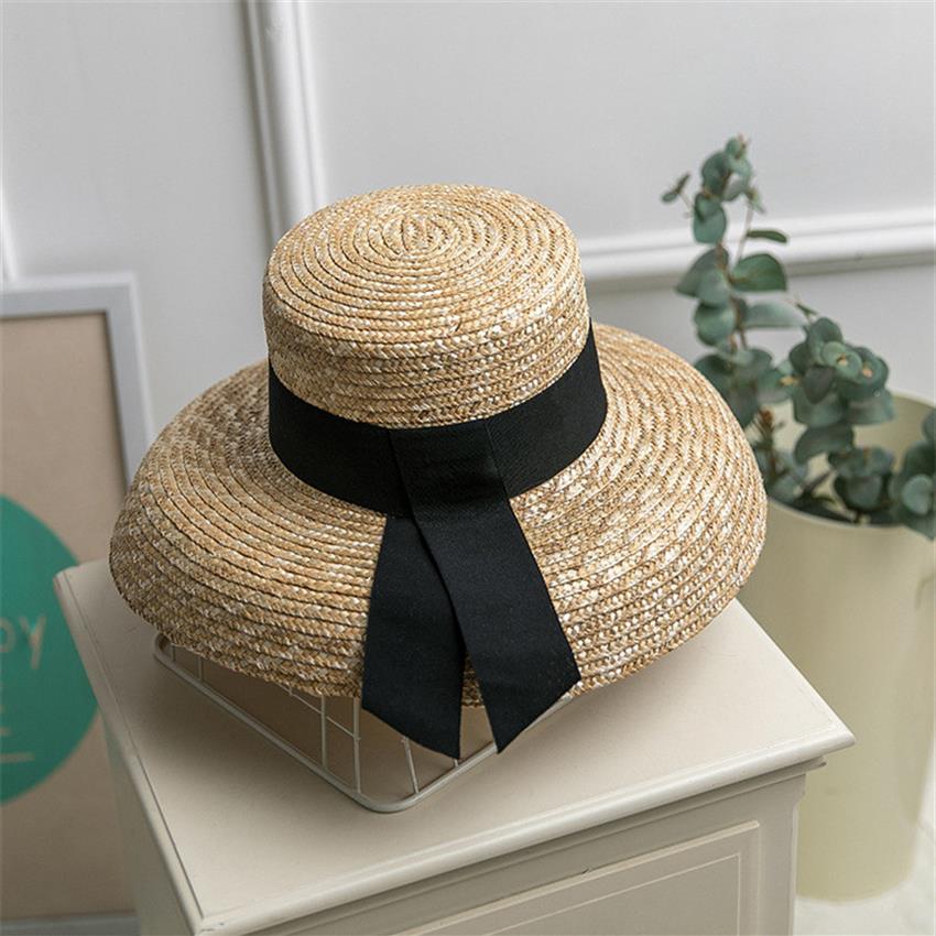 

Travel Sunshade Hats Ethnic Style Straw Hat With Lampshade Shaped Straw Hats Summer Beach Ladies All195T, Brown
