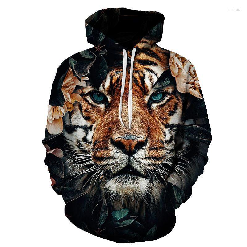 

Men' Hoodies Plus Size Tops Clothing Retro Tiger Horror Streetwear Fashion 3D Digital Printing Sweatshirt Men Hoodie Customized, Ow01121