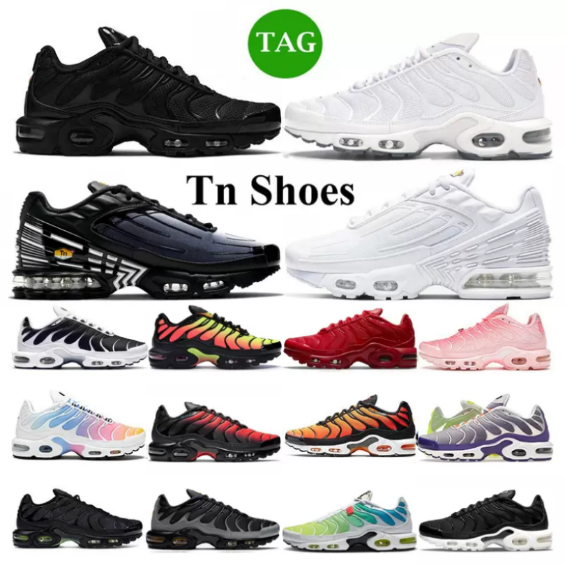 

designer tn plus 3.0 running shoes for men women mens sneakers Laser Blue triple black White Volt Glow Oreo womens Breathable sneaker trainer outdoor sports eur 36-46, Sku_9 40-46