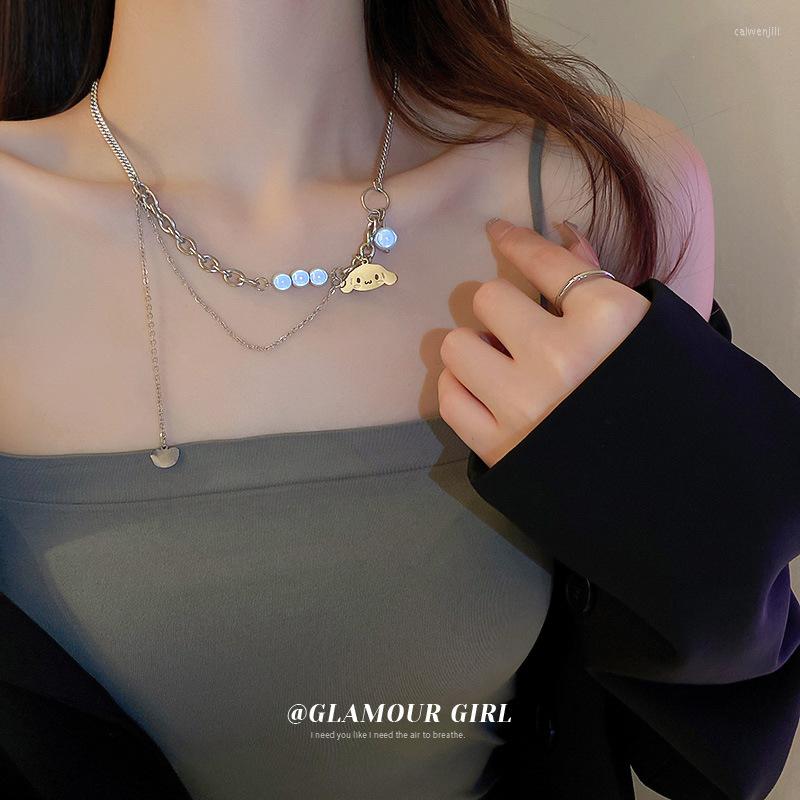 

Pendant Necklaces Jewelry For Women Necklace Goth Y2k Accessories Stainless Steel Korean Fashion Fairy Grunge Choker