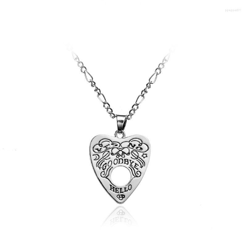 

Pendant Necklaces Hip Hop Satanic Witch Necklace Gothic Planchette Jewelry Decoration Charms Gift For Men Women Ins