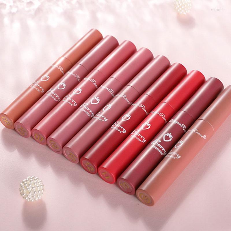 

Lip Gloss 12 Colors Sexy Women Liquid Lipstick Velvet Matte Waterproof Moisturizing Easy To Wear Long Lasting Cosmetics, Red