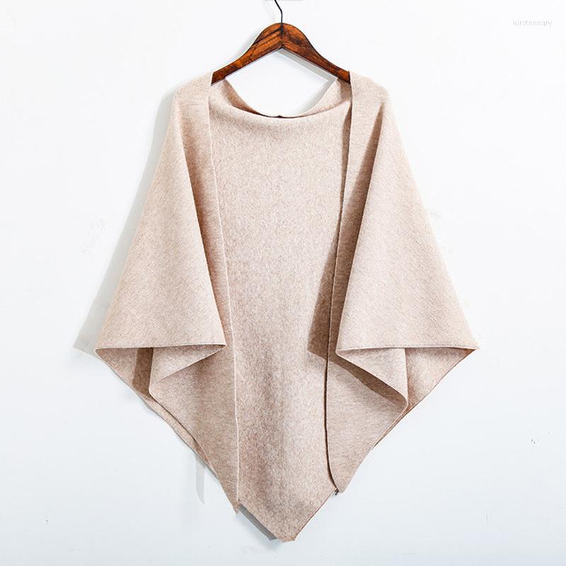 

Scarves MoriBty Winter Knitted Scarf Women Luxury Cashmere Solid Color Large Triangle Shawl Wraps Warm Poncho Capes Bufandas Mujer Sjaal