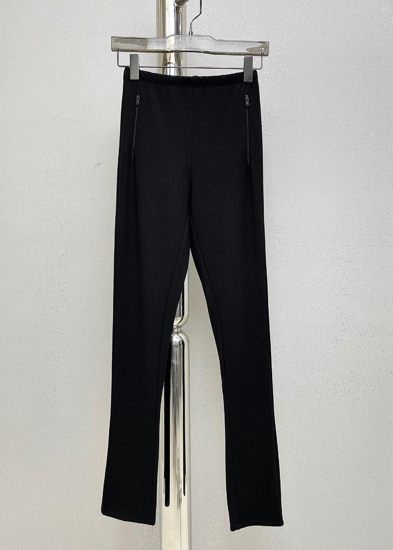 

Women' Pants Autumn And Winter 2023 Style Back Zipper Slit High Waist Leggings 1021, Black