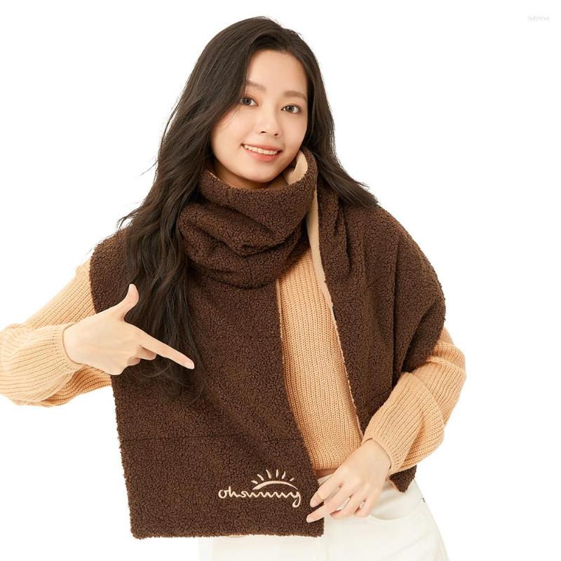 

Scarves Ohsunny Winter Women Faux Fur Scarf Luxury Warm Long Shawl Lightweight Soft Knit Large For Outdoor Travel Cycling Femme