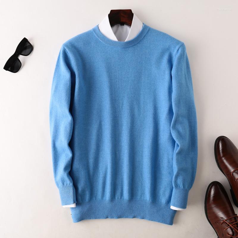 

Men' Sweaters 2023 Cotton Blend Pullover Men Jumper Autumn Winter All-match Warm Clothes Jersey Hombre Pull Homme Knitted Sweater, Black