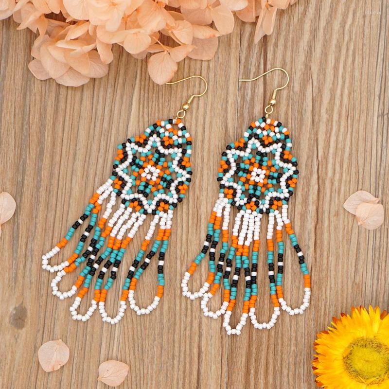 

Dangle Earrings Go2boho Beaded For Women Jewelry Gift Fringe Tassel Earring Native Ethnic Ear Rings 2023 Trendy Statement Pendientes
