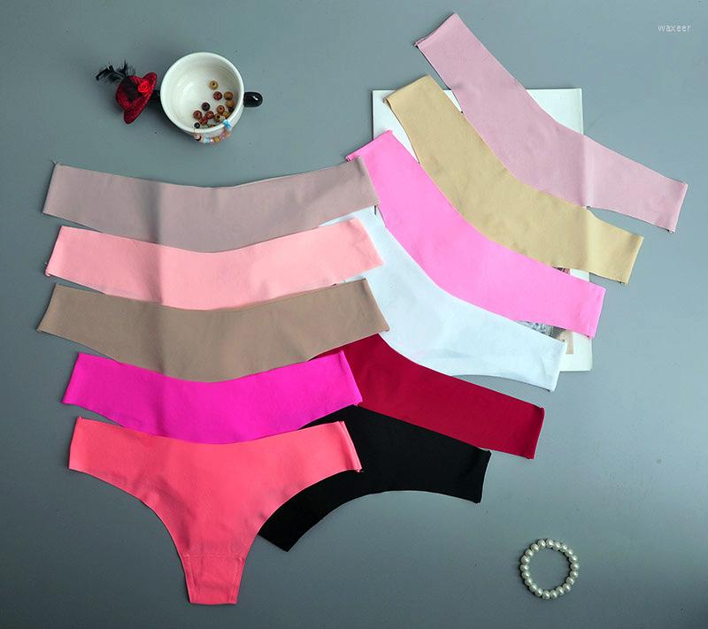 

Women's Panties Silk Sexy Women Thongs G-string Seamless Female Underwear T Low-Rise Lingerie Panty Intimates Wholesale, Blue