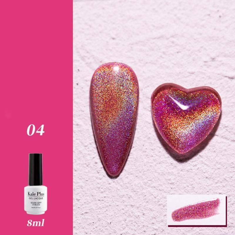 

Nail Gel 8ml Polish Excellent Saturation Quick Drying Natural Reflective Glitter Sparkling Soak Off For Salon