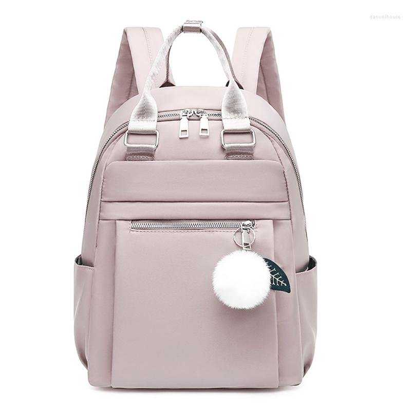 

School Bags Fashion Nylon Backpack Anti-theft Travel Daypack For Women Girls Teenager Student Bag, Blue