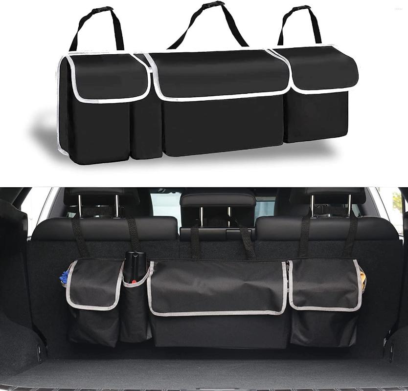 

Car Organizer Rear Seat Back Auto Trunk Storage Bag Large Capacity Backseat Pockets Mesh For SUV MPV