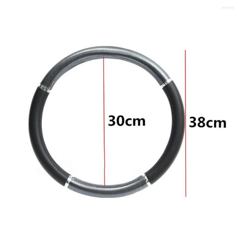 

Steering Wheel Covers 38cm Cover Accessories Auto Comfortable Leather Fashion
