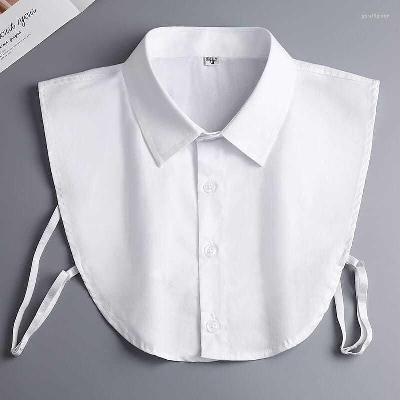 

Bow Ties False Shirt Collar Men's Women Pure Cotton Versatile Pointy Professional Bank Tax Work Clothes Autumn Winter Spring