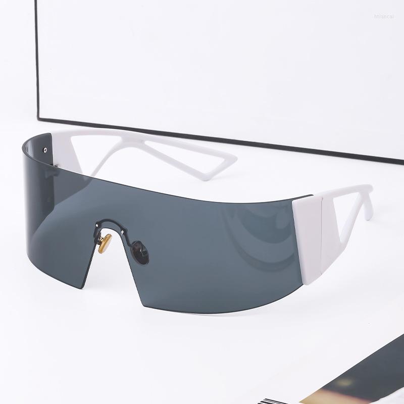 

Sunglasses One-Piece Women's Trendy Eyewear Surrounded By Large Frame Sun Glasses Outdoor Cycling Sports Eyeglasses