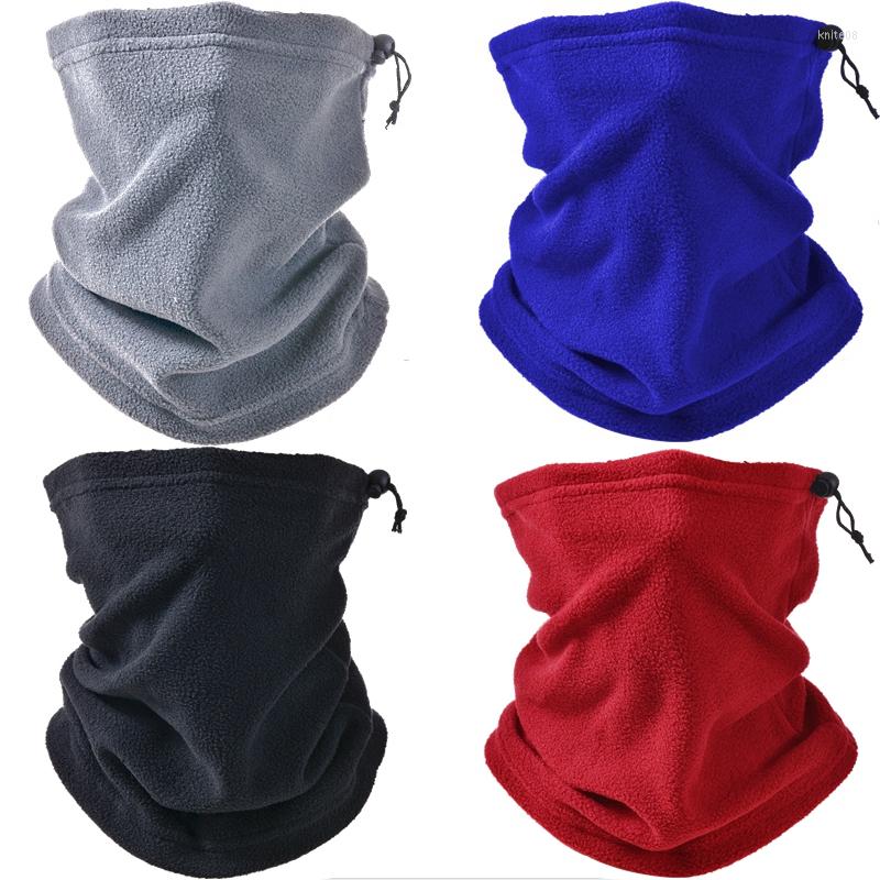 

Scarves Multifunction Polar Fleece Drawstring Outdoor Keep Warm Scarf Soft Cold Protection Men Face Neck Collar Neckerchief