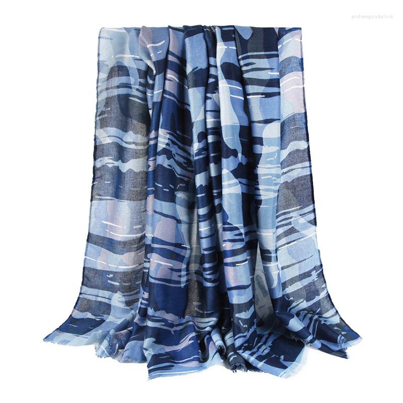 

Scarves 2023 Est Women Snakeskin Geometry Ombre Printed Scarf Cotton Shawls