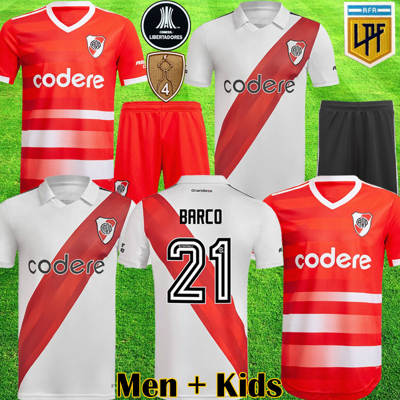 

2022 2023 River plate soccer jerseys BARCO DE LA CRUZ QUINTERO CONMEBOL LIBERTADORES camisetas Men Kids Kits Set football shirts PALAVECINO PALACIOS equipments, Conmebol libertadores away