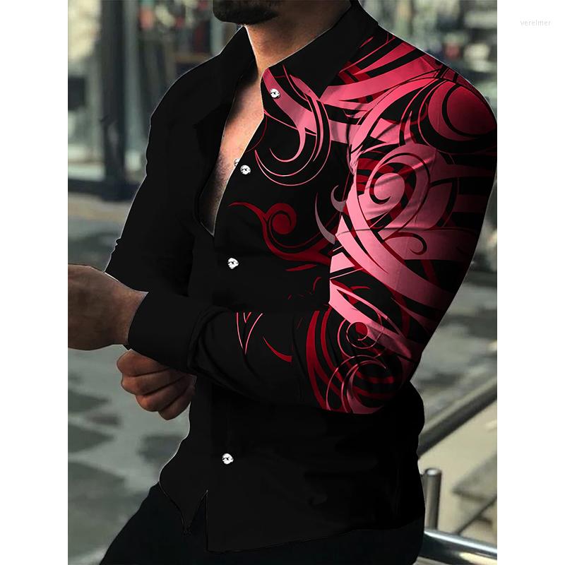 

Men' Casual Shirts Men Turn-down Collar Buttoned Shirt Lattice Print Long Sleeve TopsLuxury Social Men' Clothes Club Prom Cardigan, Cx316