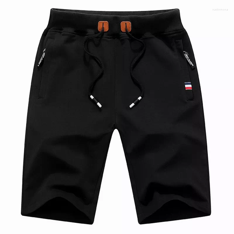 

Men's Shorts 2023 Summer Breeches Cotton Casual Bermudas Black Men Boardshorts Homme Classic Brand Clothing Beach Male, Navy blue