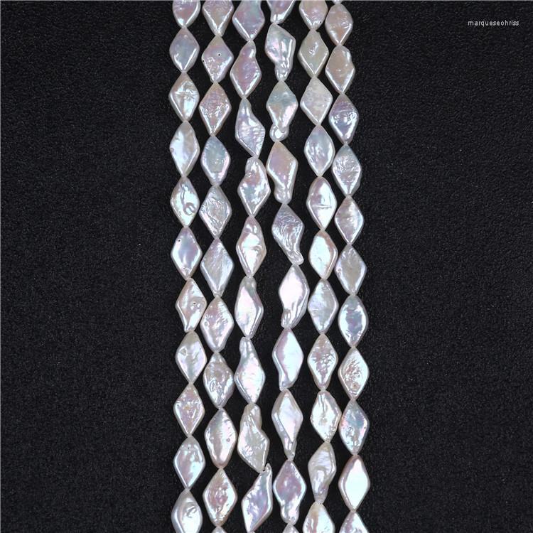 

Beads Good Quality 8-9mm Diamond Shape Fresh Water Pearl Strands