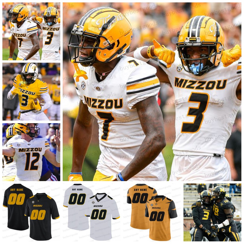 

Custom Missouri Football Jersey Luther Burden III Ty'Ron Hopper Mookie Cooper Sam Horn Marquis Gracial Joseph Charleston DJ Wesolak Missouri Tigers Jerseys Any Name