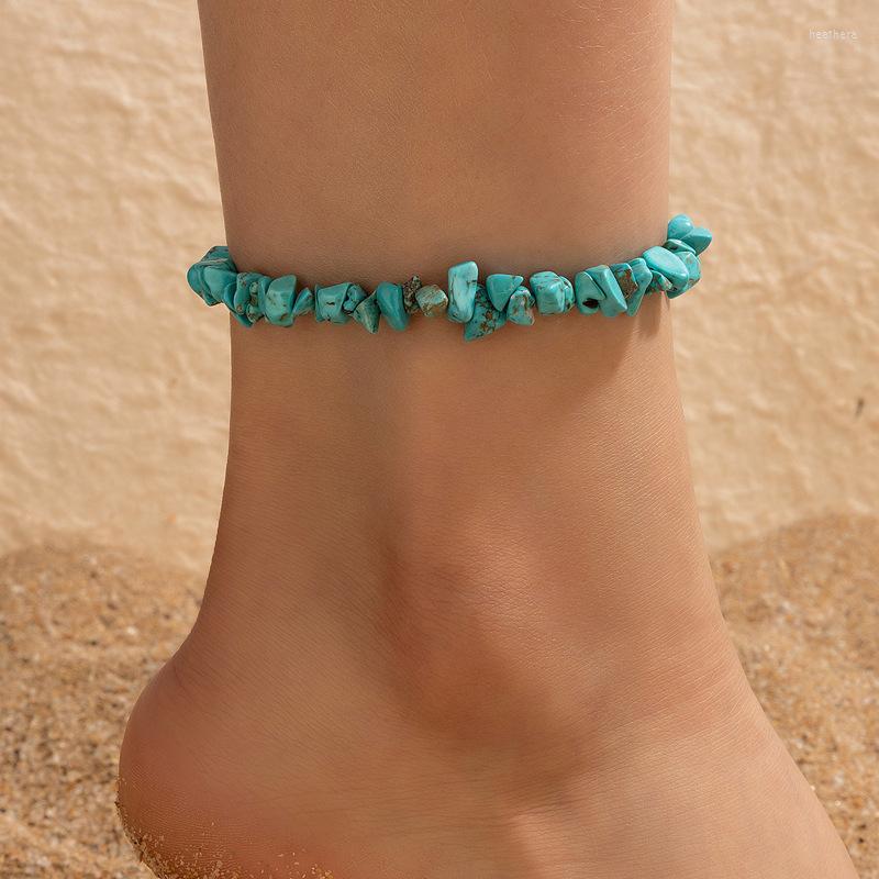 

Anklets Fashion Simple Patchwork Ethnic Style Irregular Beaded Minority Design Sense Geometric Street Po Ladies Temperament Anklet