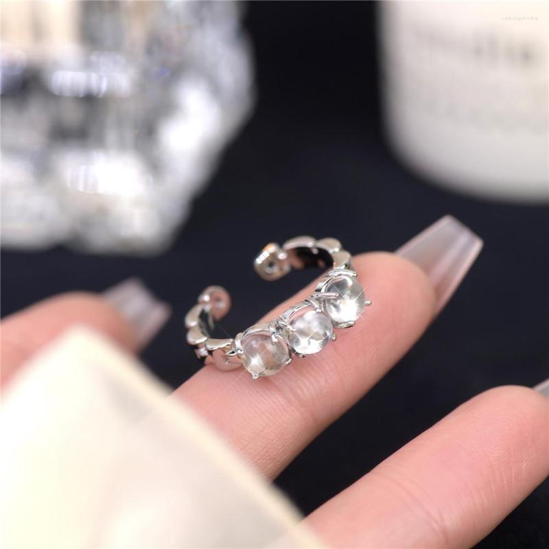 

Wedding Rings 2023 Moonlight Stone Open Ring Women's Luxury High Grade Index Finger Ins Design Style Temperament
