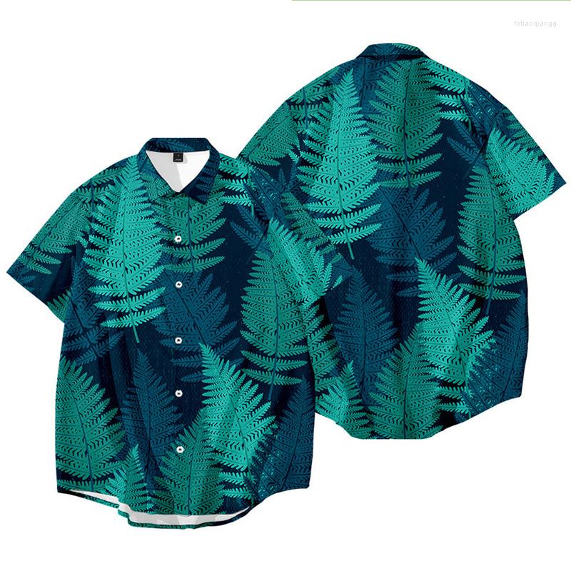 

Men's Casual Shirts Leaf Tree Printed Hawaiian Beach Shirt For Men 2023 Summer Short Sleeve 5XL Aloha Mens Holiday Vacation Clothing Chemise, La01047