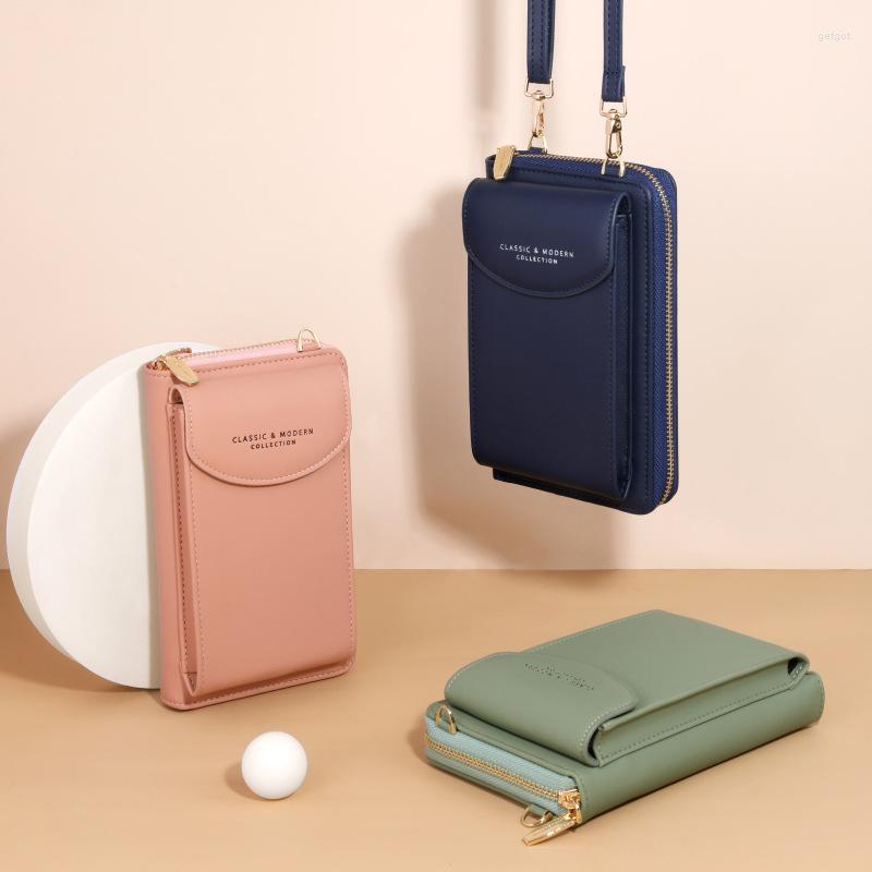 

Evening Bags Women Multi-functional Soft PU Leather Wallets Phone Purse Crossbody Shoulder Strap Handbag For Female Women's, Green