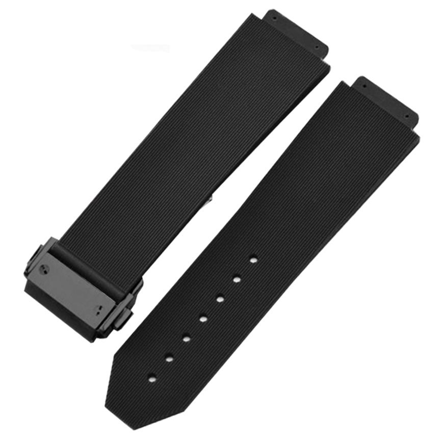 

20mm Band Watch Bracelet For HUBLOT BIG BANG CLASSIC FUSION Folding Buckle Silicone Rubber Strap Accessories Chain2749