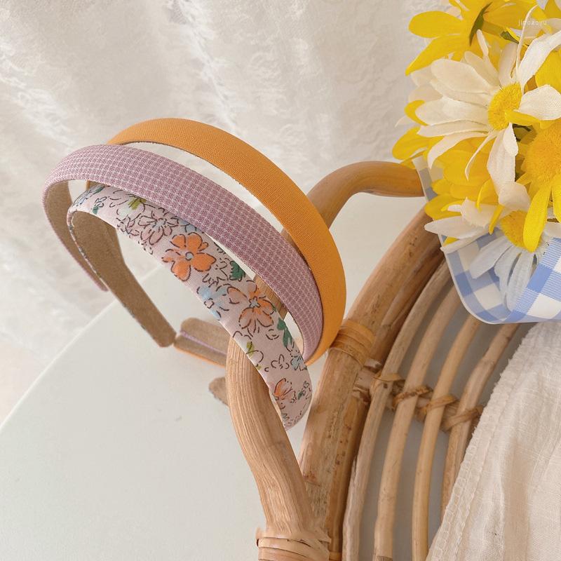 

Hair Accessories 1pc/3pcs Sweet Summer Floral Thin Headbands Vintage Korean Plaids Girls HairbandsFashion Head Wrap Tiara, 20-1pc