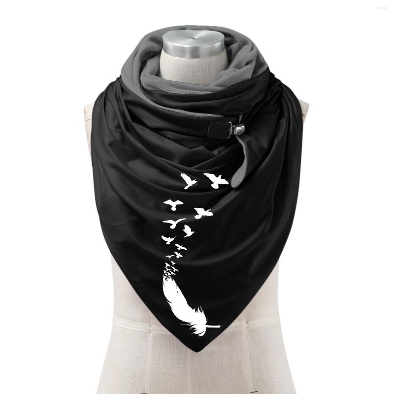 

Scarves And Pattern Scarfs For Women Wrap Printing Soft Casual Shawls Button Warm Fashion Scarf Light