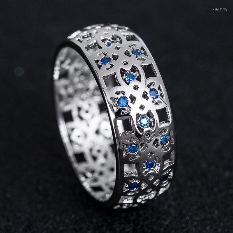 

Wedding Rings Ring White Round Cut Size 6-10 Fashion Women's Anniversary Day Gift
